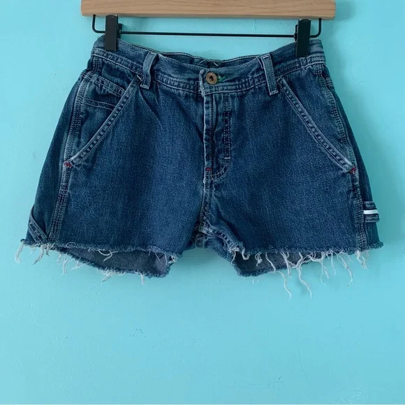 Tommy Jeans Vintage Denim Carpenter Redone Short Cutoff 3 Throwback w26 Rare